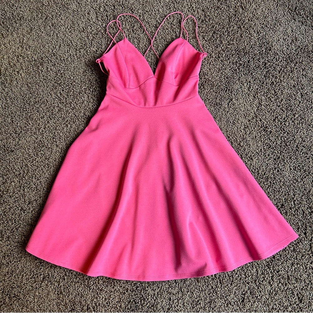 Fashion nova backless strappy skater dress